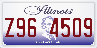 IL license plate Z964509