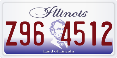 IL license plate Z964512