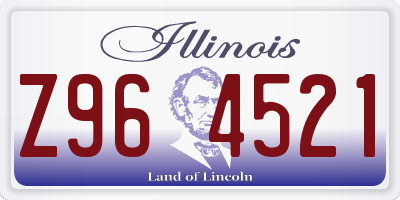 IL license plate Z964521