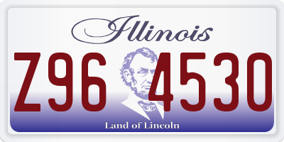 IL license plate Z964530