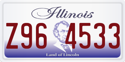 IL license plate Z964533