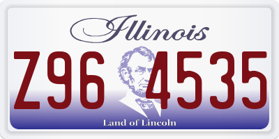 IL license plate Z964535