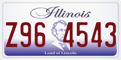 IL license plate Z964543