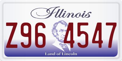 IL license plate Z964547