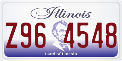 IL license plate Z964548