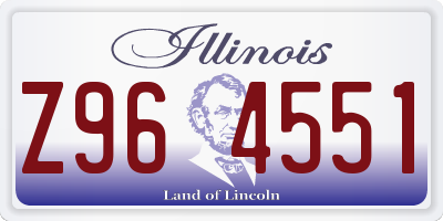 IL license plate Z964551