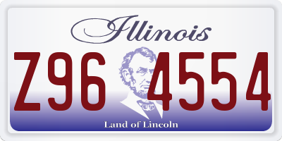 IL license plate Z964554