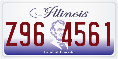 IL license plate Z964561