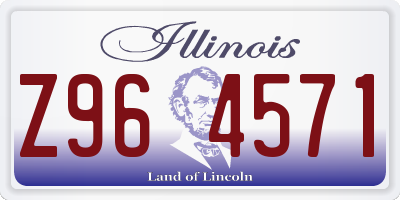 IL license plate Z964571