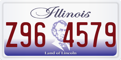 IL license plate Z964579