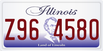 IL license plate Z964580