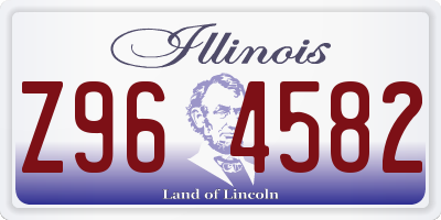 IL license plate Z964582