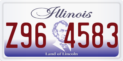IL license plate Z964583