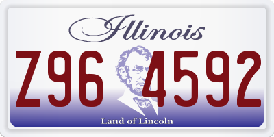 IL license plate Z964592