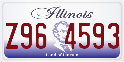 IL license plate Z964593