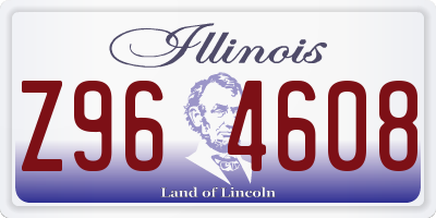 IL license plate Z964608