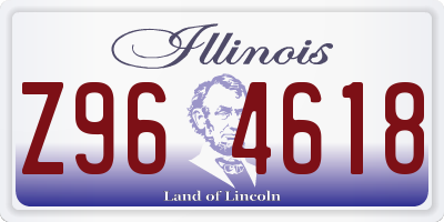 IL license plate Z964618