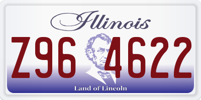 IL license plate Z964622