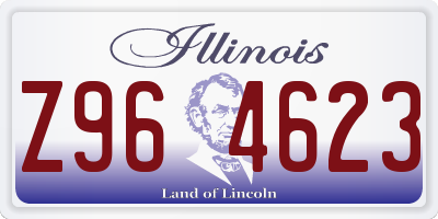 IL license plate Z964623