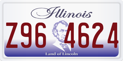 IL license plate Z964624