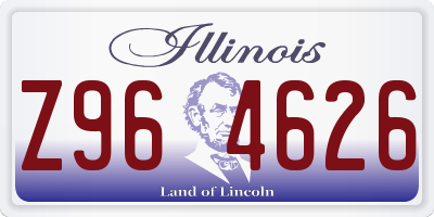 IL license plate Z964626
