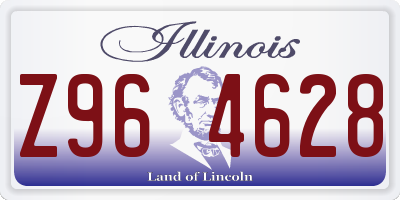 IL license plate Z964628