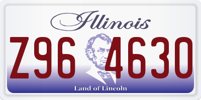 IL license plate Z964630