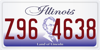 IL license plate Z964638