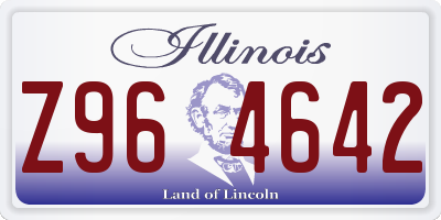 IL license plate Z964642