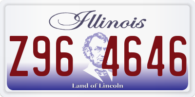 IL license plate Z964646