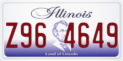 IL license plate Z964649