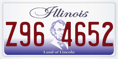 IL license plate Z964652