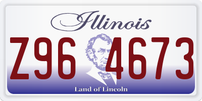 IL license plate Z964673