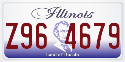 IL license plate Z964679
