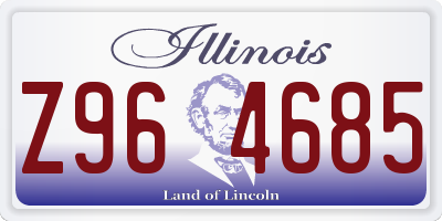 IL license plate Z964685