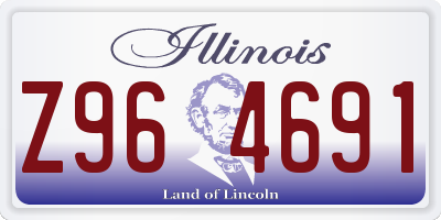 IL license plate Z964691
