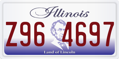 IL license plate Z964697