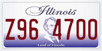 IL license plate Z964700