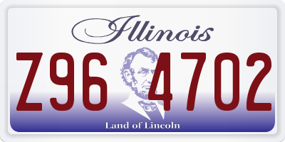 IL license plate Z964702