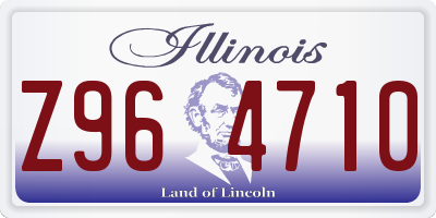 IL license plate Z964710