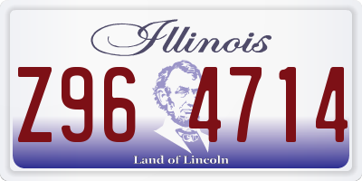 IL license plate Z964714