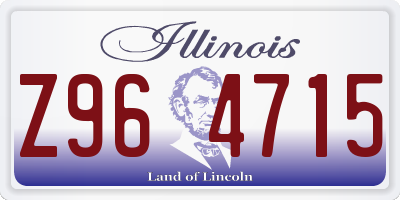 IL license plate Z964715