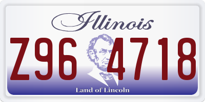 IL license plate Z964718