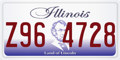 IL license plate Z964728