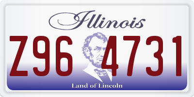 IL license plate Z964731