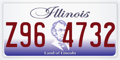 IL license plate Z964732