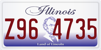 IL license plate Z964735