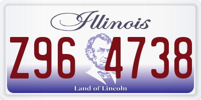 IL license plate Z964738