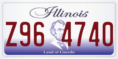 IL license plate Z964740