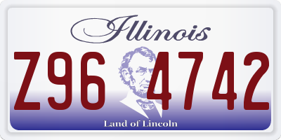 IL license plate Z964742